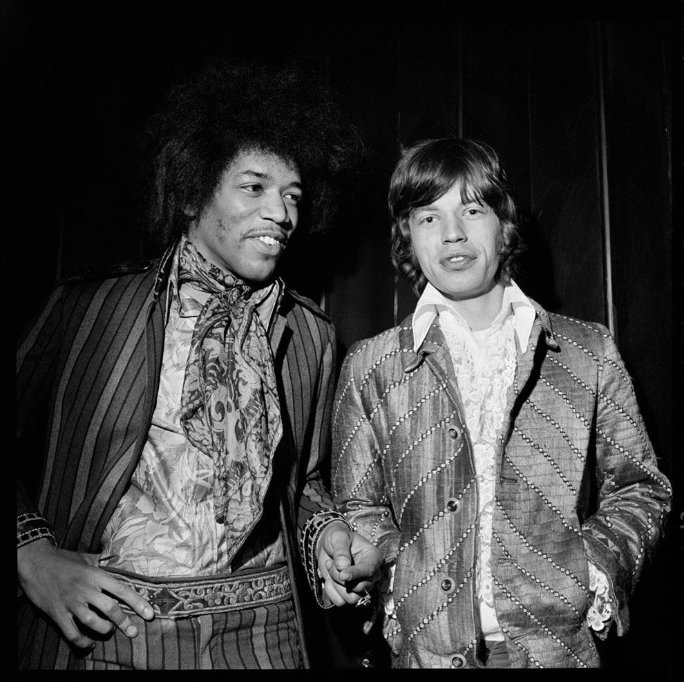 Jimi Hendrix with The Rolling Stones